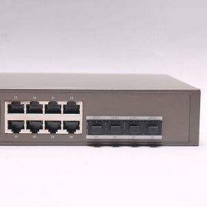 TEG5328F 24 Port L3 Managed Switch with Customizable QoS Function and 10*10/100