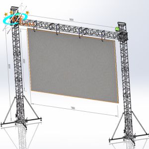Ground Support System Video Flying Wall Truss For LED Screen Display Panel