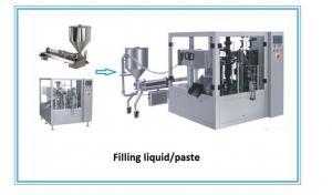Wholesale 4kw Liquid Sachet Filling Machine Sealing 1500g Pre Made Bags Packing from china suppliers