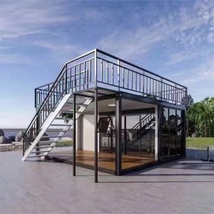 Prefab 40ft Modular Prefabricated Shipping Container Homes With Aluminum Windows