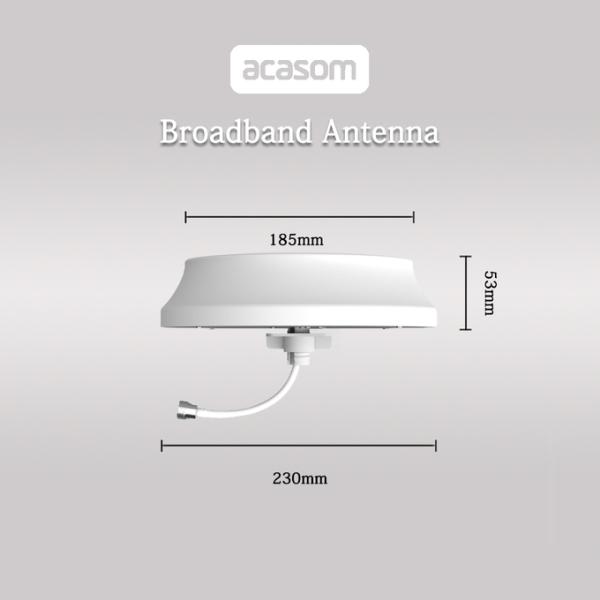2000-6000MHz Wideband Omni Directional Ceiling Antenna Dual Band