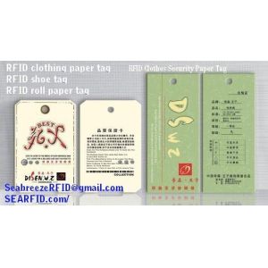 RFID Clothes Paper Tag, RFID Garments Paper Tag, RFID Apparels Paper Tag, RFID