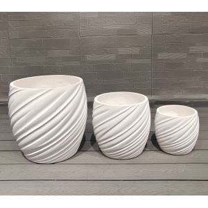 Wholesale Outdoor Fiber Clay Planter Light-weight Life Time Keep 5-6 Years Drainage Holes Included from china suppliers