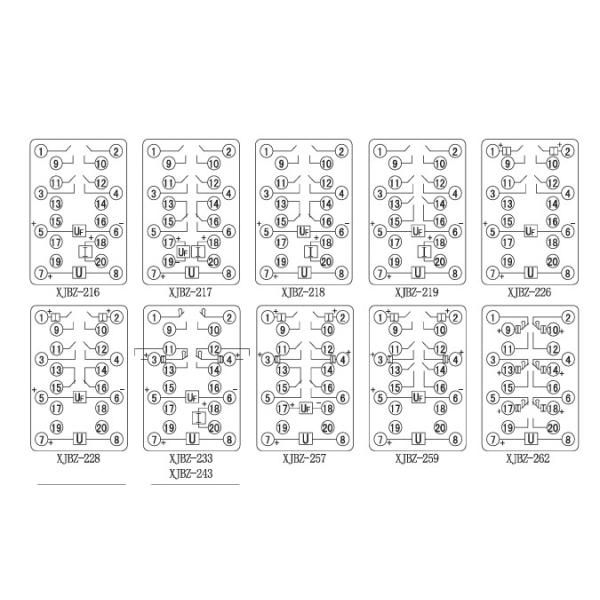 XINCHANGJIANG XINJI XJBZ series static anti jump intermediate relay XJBZ-210