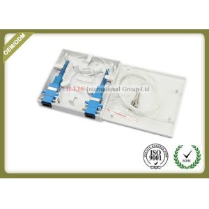 2 Core / Port Fiber Optic Termination Box Wall Mounted With SC Adapter