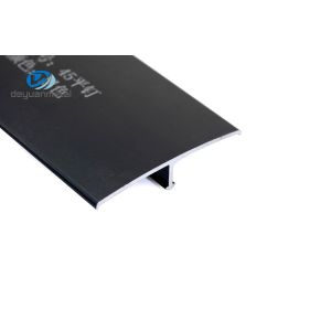Wholesale Transition Trim T Slot Aluminum Extrusion Profile 4mm Height 205Mpa Tensile with curve black color from china suppliers
