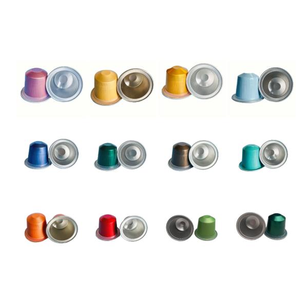 Refillable Disposable Pods Coffee Capsule Filter Cups With Aluminum Lids