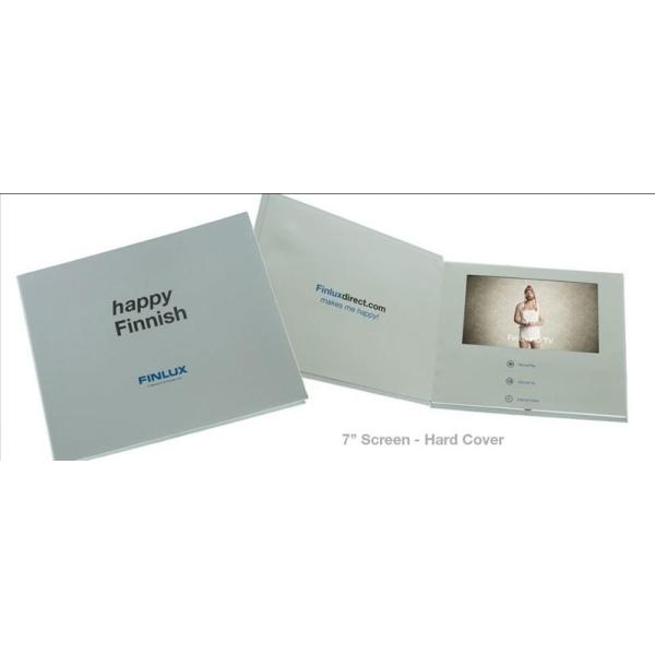 2.8 inch , 3.5 inch TFT LCD screen video booklet with Hardpaper / Magnetic