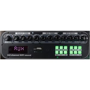 Wood Rechargeable Trolley Speaker With Bluetooth USB TF AUX In