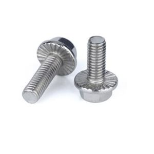 Wholesale M10 M12 Metal Carbon Steel B7 B7M Chrome Plating Hex Head Serrated Flange Bolt DIN6921 from china suppliers