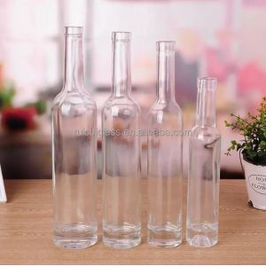 Hot Stamping Super Flint Glass 250ml 500ml 750ml Wine Glass Bottles with Cap
