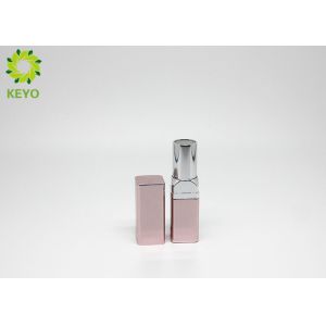 Aluminum Material Lipstick Tube Container Square Shape Custom Logo Acceptable