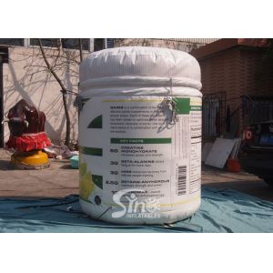 Large commercial grade digital printing GAINS inflatable bottle made of