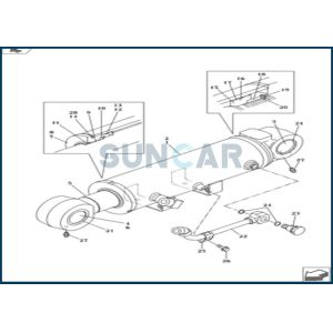 Wholesale LZ011480 Blade Cylinder Seal Repair Kit Fits CNH CX130C CX145CSR from china suppliers