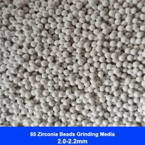 65 Zirconia Grinding Media Zirconium Silicate Beads 1.8-2.0mm 2.0-2.2mm For