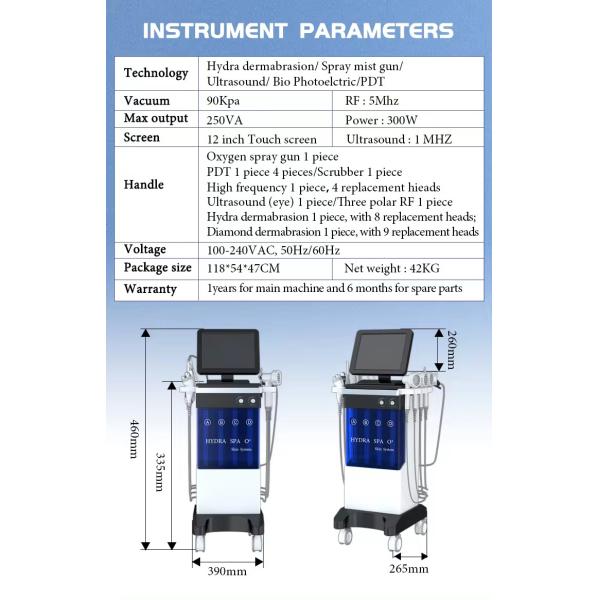Hydro Microdermabrasion Aqua Peeling Oxyge H2o2 Dermabrasion Facial Machine