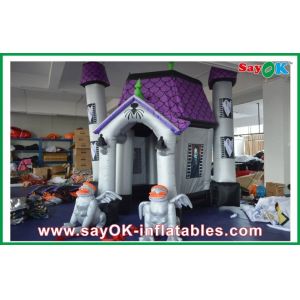 Halloween Cryptic Ghost Castle House Inflatable Holiday Decorations With Led