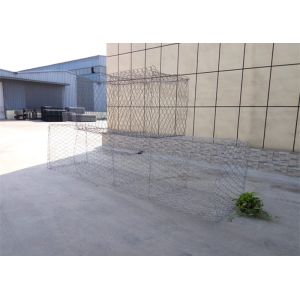 Flexible Galfan Gabion Baskets , Harshest Environments Gabion Mesh Cage