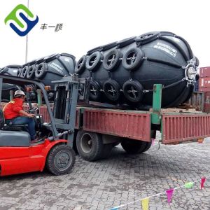 Marine Inflatable Floating Yokohama Pneumatic Rubber Fender With Chain Net