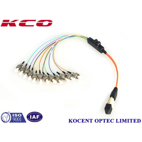 Multimode MPO MTP to 12 ST Patch Cord OM1 62.5 / MPO Cable Assemblies 8 12 24