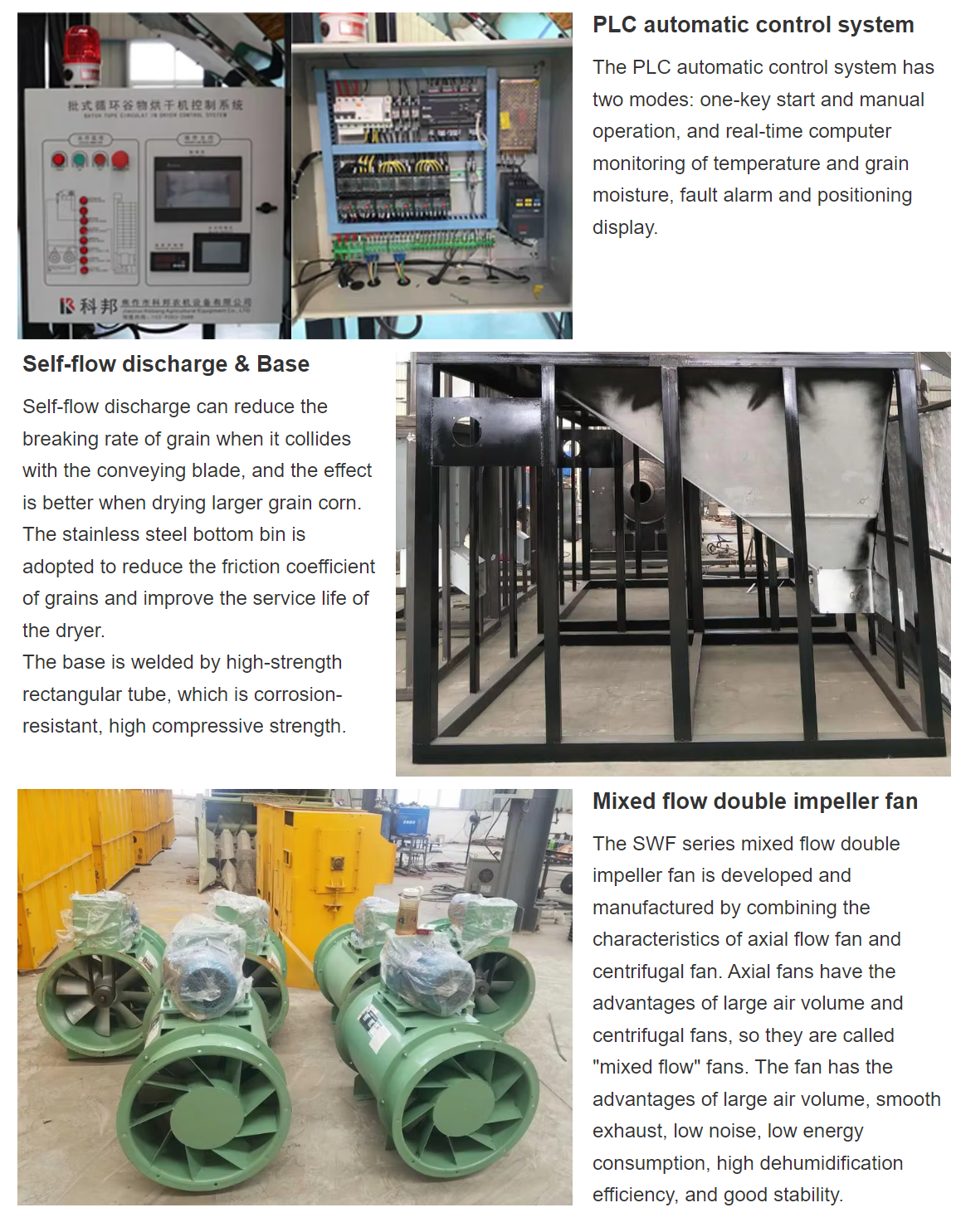 Fast Drying 25 Tons Capacity Low Temperature Circulating Corn Dryer Machine for Grain Drying