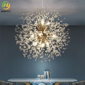 Dimmable Metal Sputnik Sphere Pendant Light Modern Simple