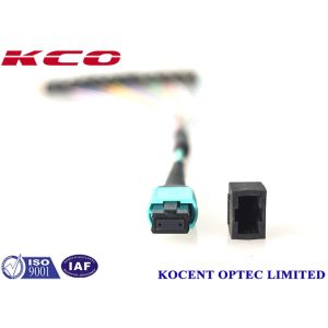 OM4 OM3 12 Cores MPO To 12 ST Patch Cable 50/125 10G 40G 100G Patch Cord FTTA