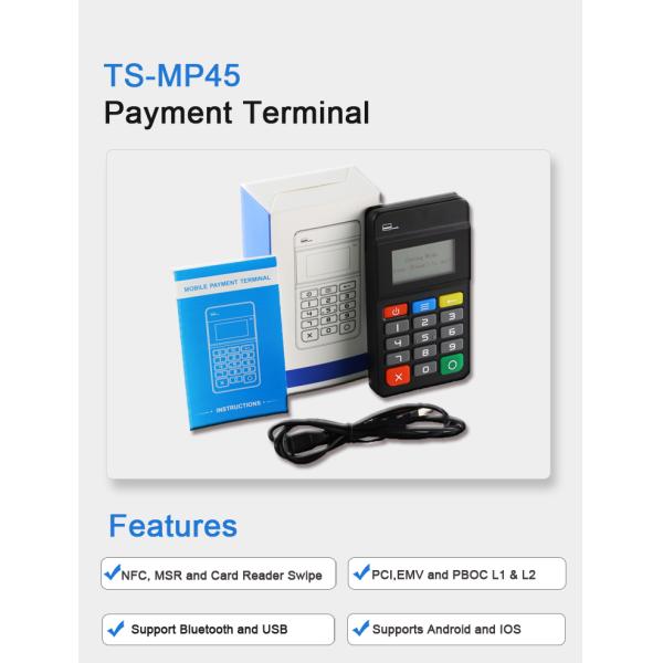 Android IOS MPOS Machine NFC Chip Card Reader MSR POS Terminal system
