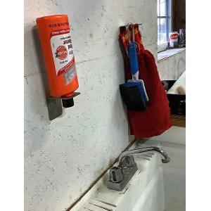 Space-Saving Adhesive Bottle Holder for Shampoo Set of 2 Behind Doors/On Walls