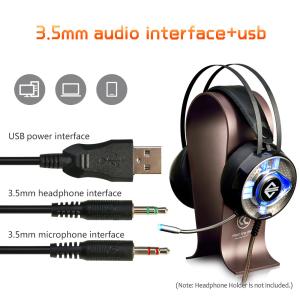 AJAZZ AX360 3.5mm Stereo Gaming Headset On Ear Headphones with Microphone Noise