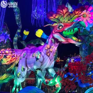 Realistic Dinosaur Model Sculptures - LED Outdoor Decorative Lighting for Theme