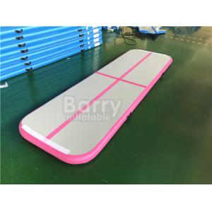 Home Inflatable Air Track Tumbling Gymnastics Mats / Customized PVC Sport Air