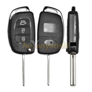 Wholesale Hyundai 3Buttons Smart Key Shell with Emergency Key Insert from china suppliers