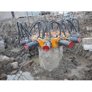 Crush Round Concrete Pile Head Hydraulic Pile Breaker For Excavator , Pile