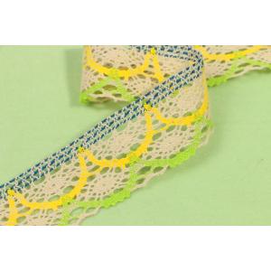 China Nonstretched Cotton Crochet Lace Trim 35mm Width Eco Fridendly on sale