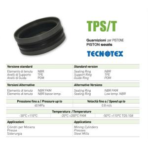 Rubber Oil Seal Piston TPS Combined Oil Seal Hydraulic Seals TECNOTEX