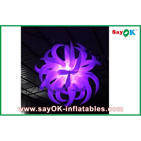 White Inflatable Lighting Decoration Inflatable Flower For New Year Decoration