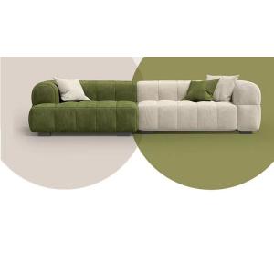 Double Sided Fabric Frosted Retro Velvet Sofa Square Combination