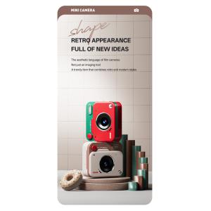 Y6000 Mini Camera Student Children'S Digital Camera 1080P HD Campus Portable