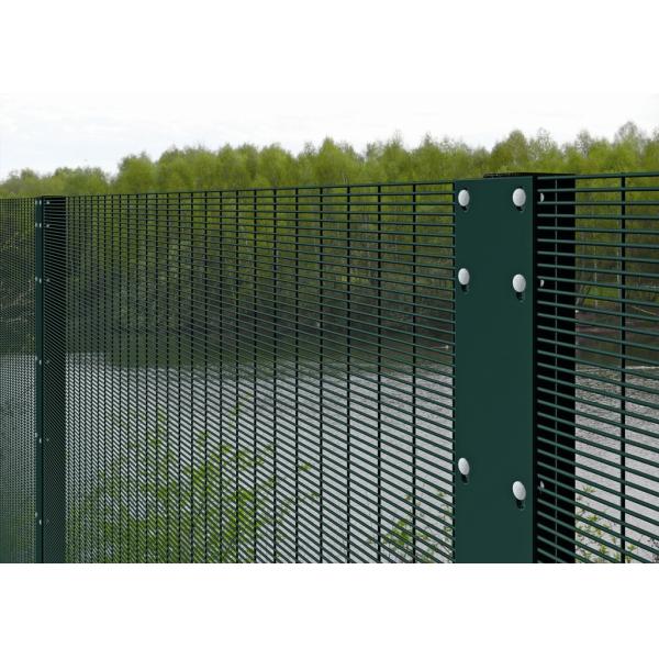 Black Hot Dipped Galvanized Anti Climb Security Fencing 358 Anti Scaling