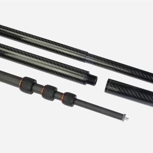 China Lightweight Construction Telescopic Carbon Fiber Pole With CFR Nylon Clamp on sale