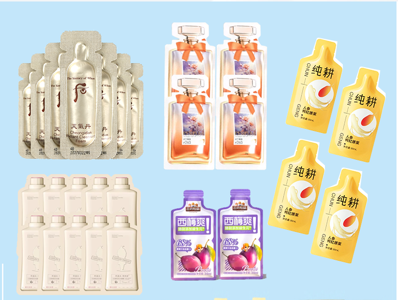 Automatic Detergent Laundry Powder Packaging Machine Honey Sauce Sachet Packing Machine Juice Packing Line Machine Leakproof Packing Machine 50bags