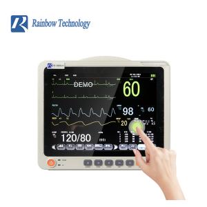 China Parameter Patient Monitor with Audible / Visible Alarm System ECG/SPO2/NIBP/Temp on sale