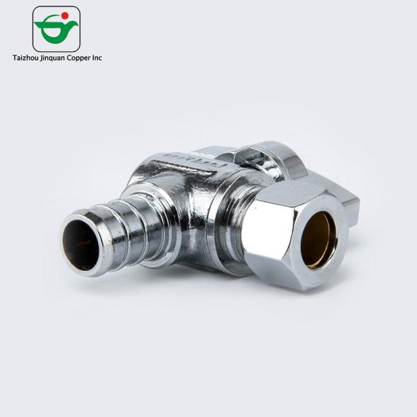 Quality Multi Turn 1/2''X1/2'' PEX Pipe Replacing Angle Stops for sale