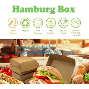 Hot Sell Take Away Recycled Kraft Paper Folding Lunch Box For Fast Food