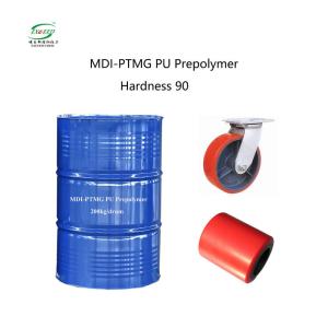 White Solid MDI / PTMG Based Prepolymer Abrasion Resistant Hardness 90