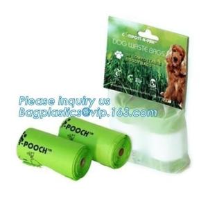 Wholesale Eco Friendly Dog Waste Pet Poop Bags Refill Rolls With Dipenser, Bone Shape Dispenser Eco Biodegradable Dog Poop Waste from china suppliers