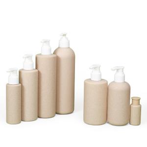 Wholesale Biodegradable Wheat Straw Plastic Hotel Shampoo Bottles With Pump Dispenser 300ml from china suppliers