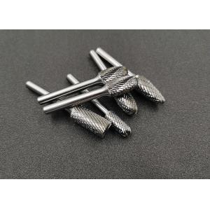 Cylindrical Shape Tungsten Carbide Rotary Burr With Silver Welding