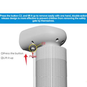 Sturdy Retractable Children Gate Autolock Retractable Safety Gate